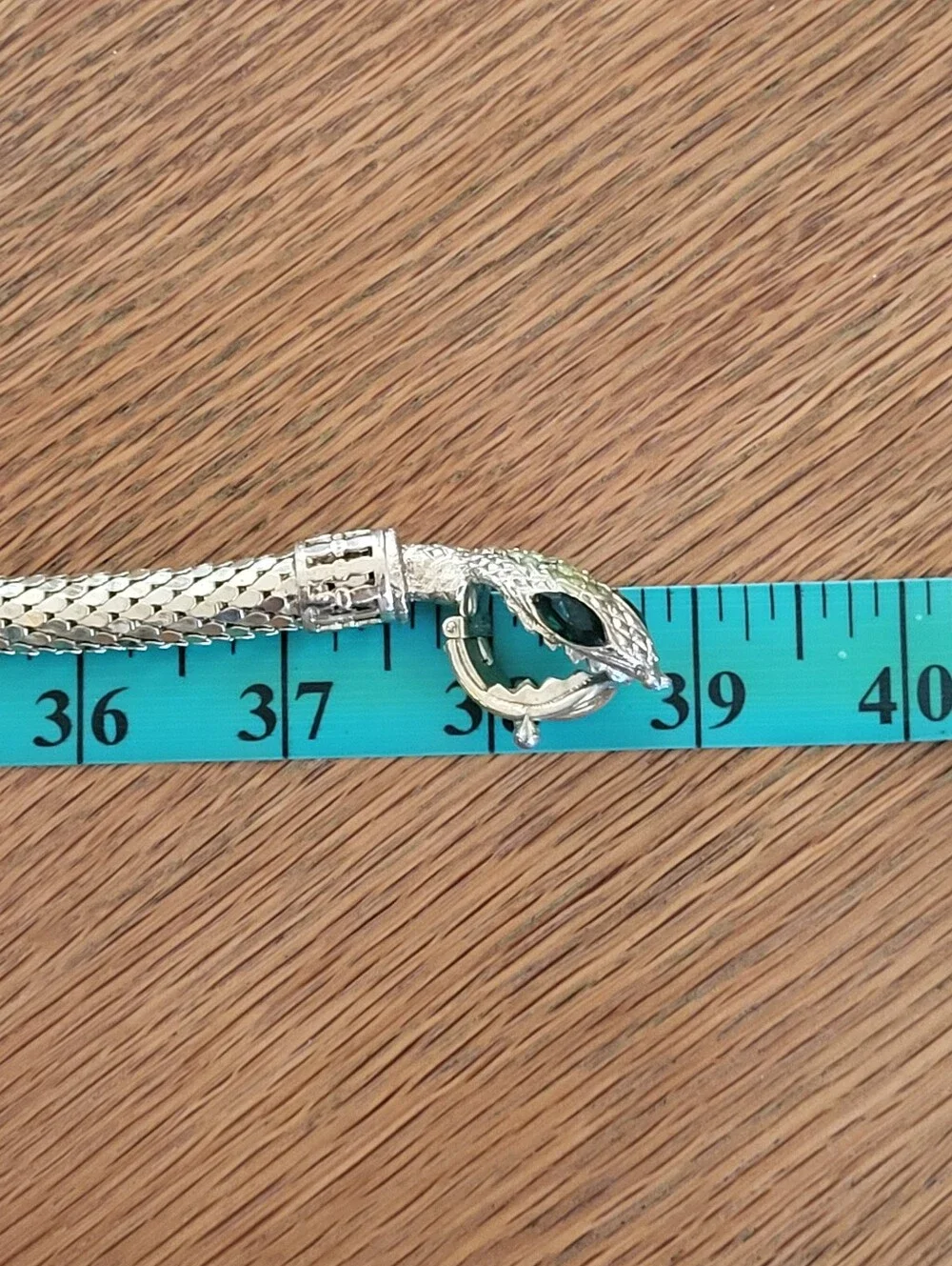 Whiting Davis Vintage 60s Goldtone Oromesh Serpent Belt/Lariat Necklace 38